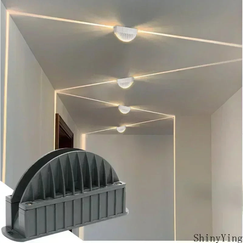 LED Linear Wall Lamp (110–240V) - Aluminum Narrow Beam Spotlight & Wall Washer for Hotel Corridors & Accents