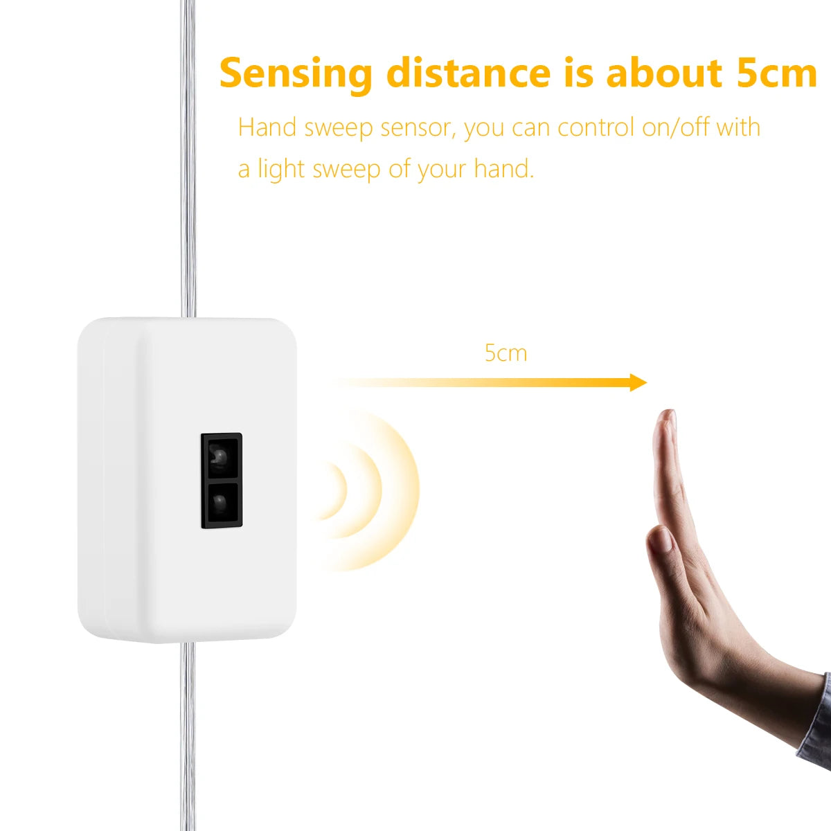 5V USB LED Strip Light COB Hand Sweep Sensor LED Lights For Kitchen Cabinet Cupboard Home Decor Lighting White Natural White