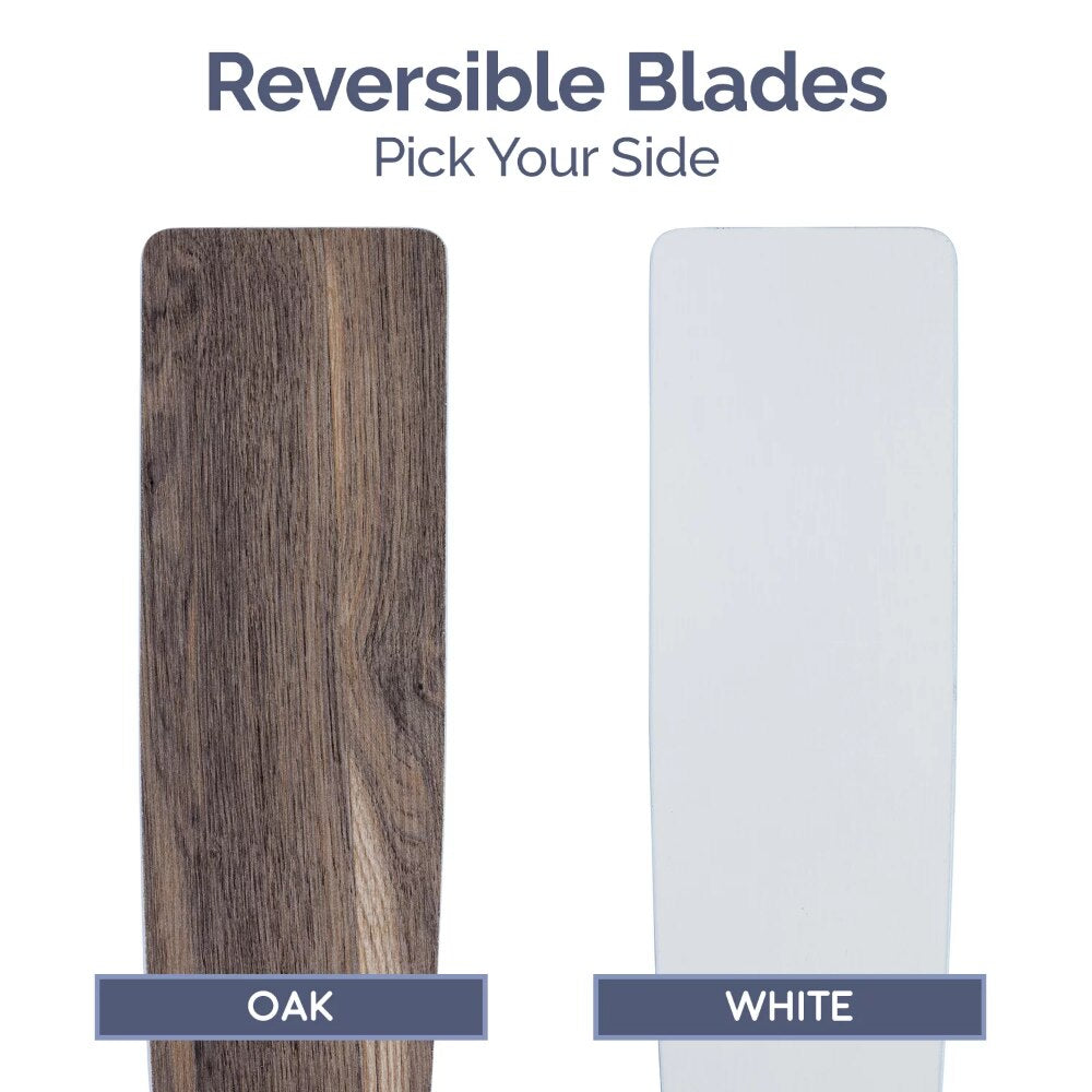 Bright White Remote Control Ceiling Fan, 5 Blades Ceiling Fans Room Decor Home Fan Ceiling Fan with Led Light