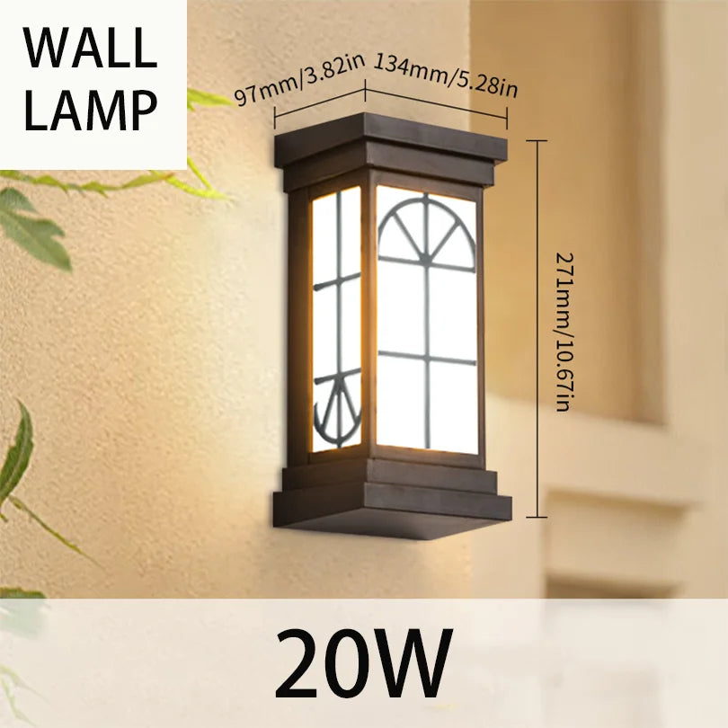 Led Outdoor Wall Light Waterproof IP66 Motion Sensor Led Outdoor Lighting Porch Lights Balcony Garden Lights Outdoor Wall Lamp