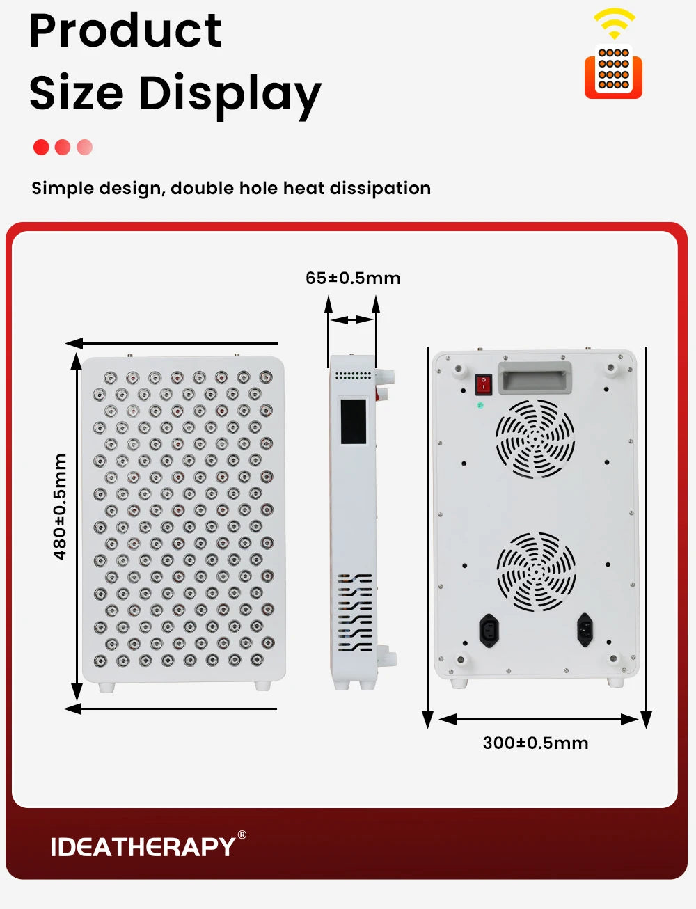 Red Light Therapy RLPRO200MAX Physical Therapy Full Body 480,590,630,660, 670, 810, 830, 850,1060 Red Light Therapy Panel