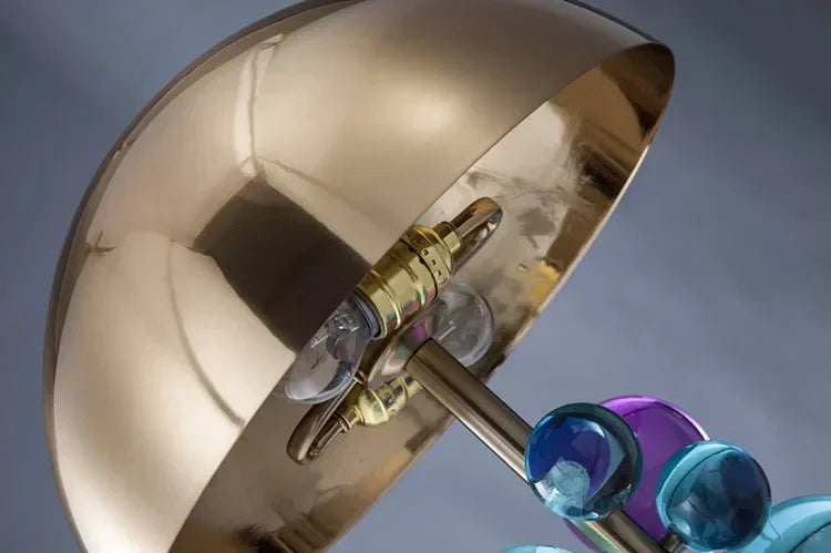 Light Luxury Creative Crystal Table Lamp Colorful Crystal Transparent Bedroom Study Table Lamp Postmodern Table Lamp Room Decor