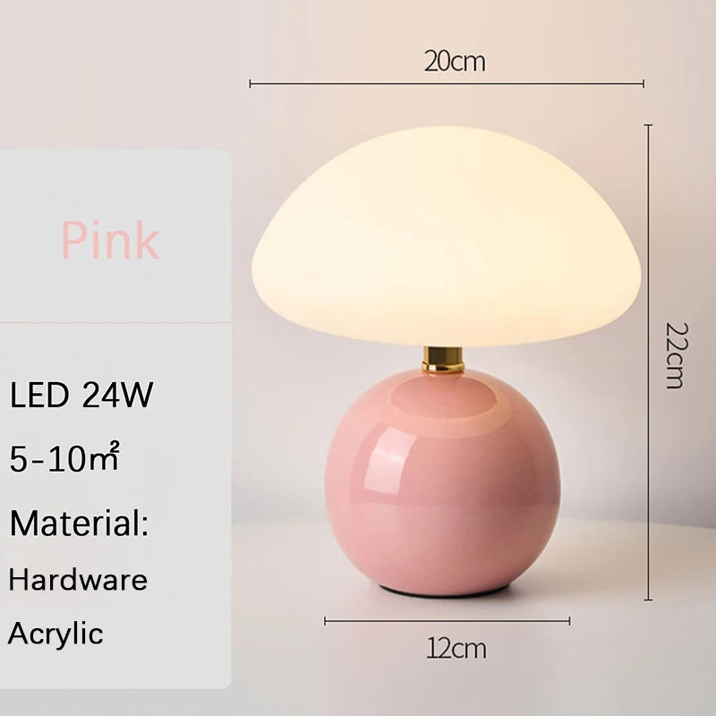USB Socket Decorative LED Table Lamp - Minimalist Night Light & Desk Light for Bedroom
