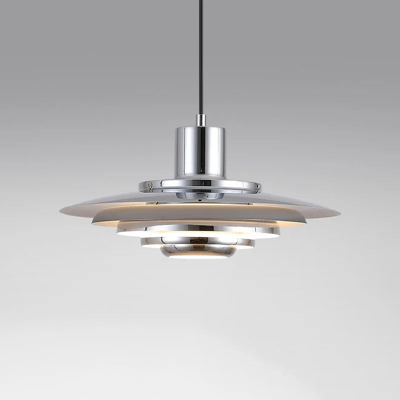 White Silver Aluminium E27 Pendant Lights Art Design For Dining Kitchen Bar Bedroom Cord Adjustable Hanglamp 110-220V