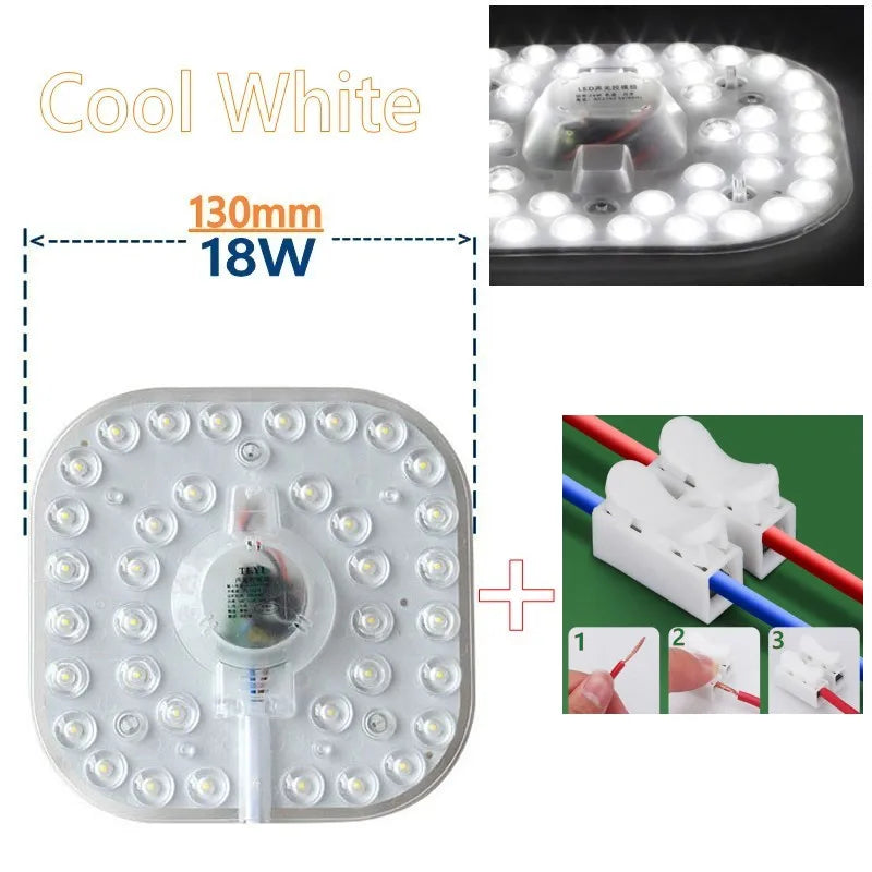 50W 36W 24W 18W 12W LED Ring PANEL Circle Light SMD LED Round Ceiling board circular lamp board AC 220V 230V 240V LED light