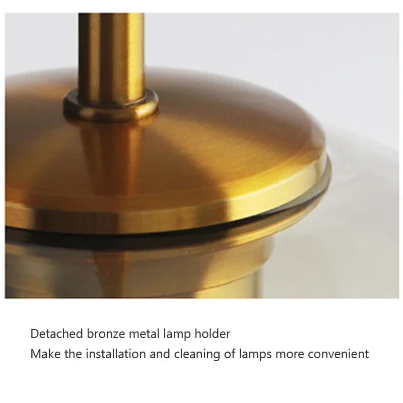 Modern Glass Pendant Light Dining Room Cafe's Bar Bedroom Bedside Hanging Lamps For Ceiling Kitchen Island Suspension Chandelier