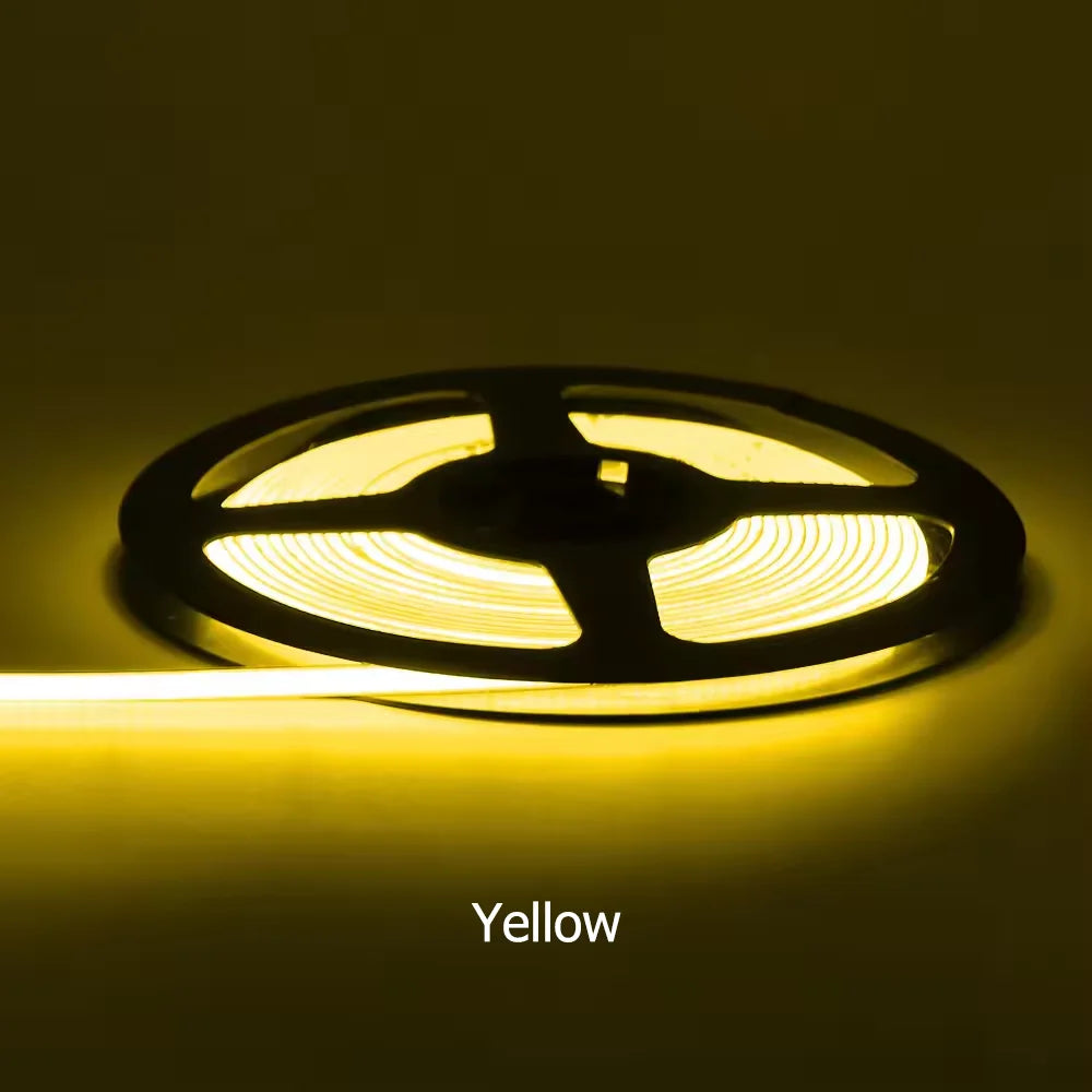 Ultra-Thin COB LED Strip 12V 24V - 2mm 3mm 5mm 8mm 10mm Flexible Tape