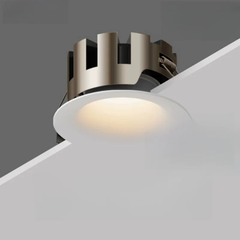 2026 Bezel-Free LED Downlight - Deep Anti-Glare Arc Embedded Ceiling Spotlight