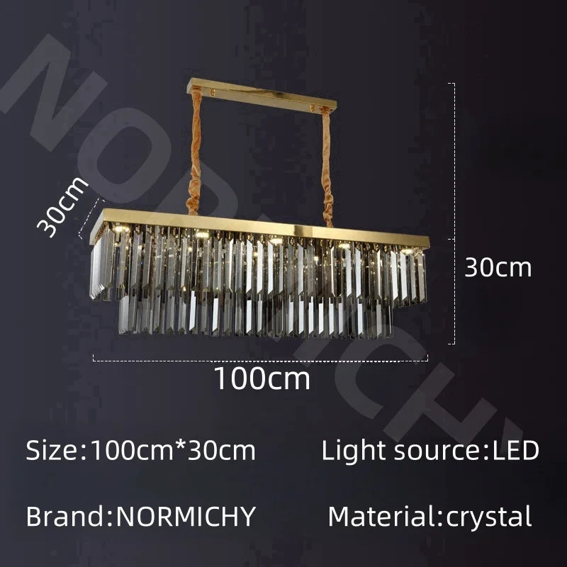 Crystal Lamp Nordic Minimalist Living Room Main Light Modern Elegant Ceiling Light Creative Home Restaurant Led Lights