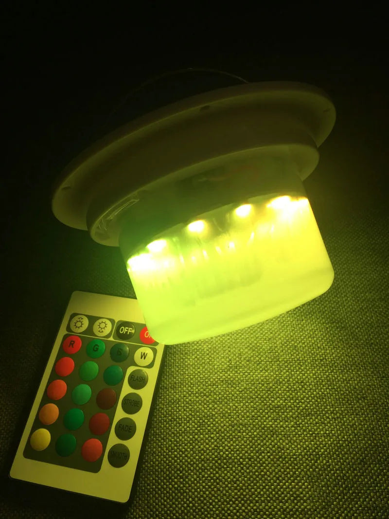 85mm Mini USB Rechargeable RGBW LED Light Base with Remote - Mood Lighting Enhancer for Wedding & Event Decor