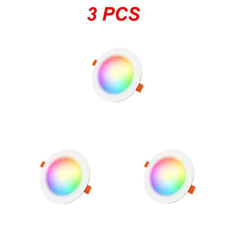 Downlights Ceiling Lamp 7W LED Spot Light AC90V-240V Recessed Round RGB Light Timed Dimmable bathroom bedroom