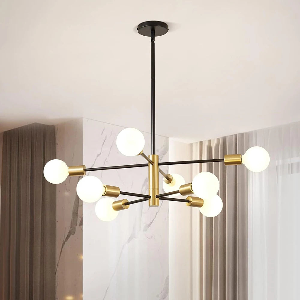 Modern LED Pendant Lights 4/6/8/10/12H Chandelier For Living Room Dining Room Bedroom Hotel Hall Indoor Decor Lighting Fixtures