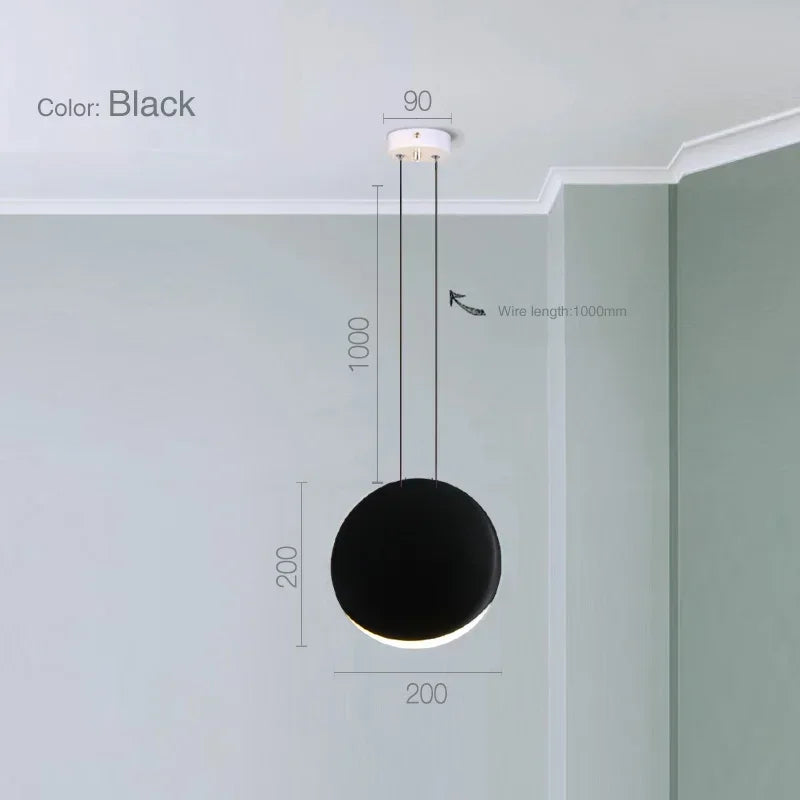 Scandinavian LED Chandelier - Modern Nordic Pendant Lamp for Dining & Kitchen