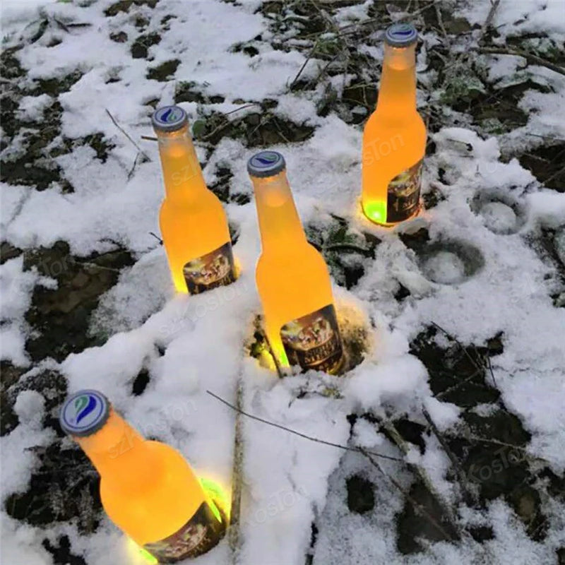 LED Bottle Coaster Sticker Lights (1–200 PCS) - Luminous Cup Lights for Bar, KTV, Wedding, Party & Vase Decoration