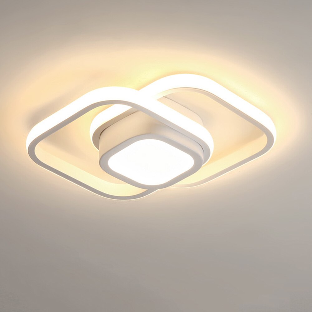LED Ceiling Lamp Corridor Balcony Black white Indoor chandelier Ceiling Light for Bedroom Living Room Aisle Decoration 86-265V