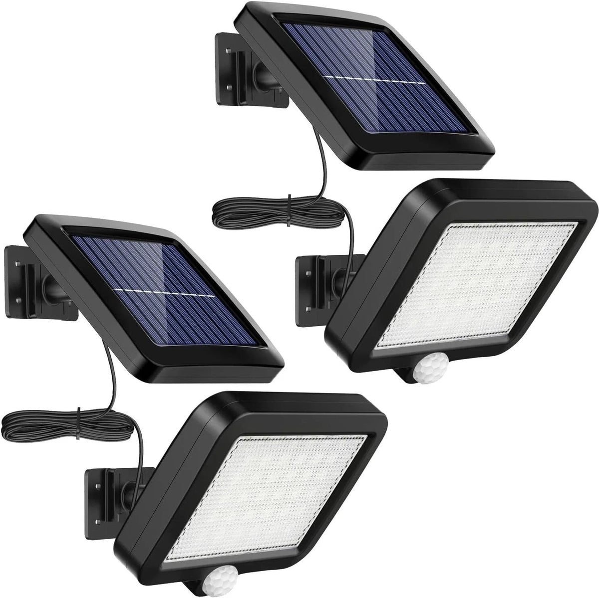 56 LED Solar Motion Sensor Outdoor Wall Light - IP65 Waterproof Garden Security Flood Lamp for Patio, Yard & Garage