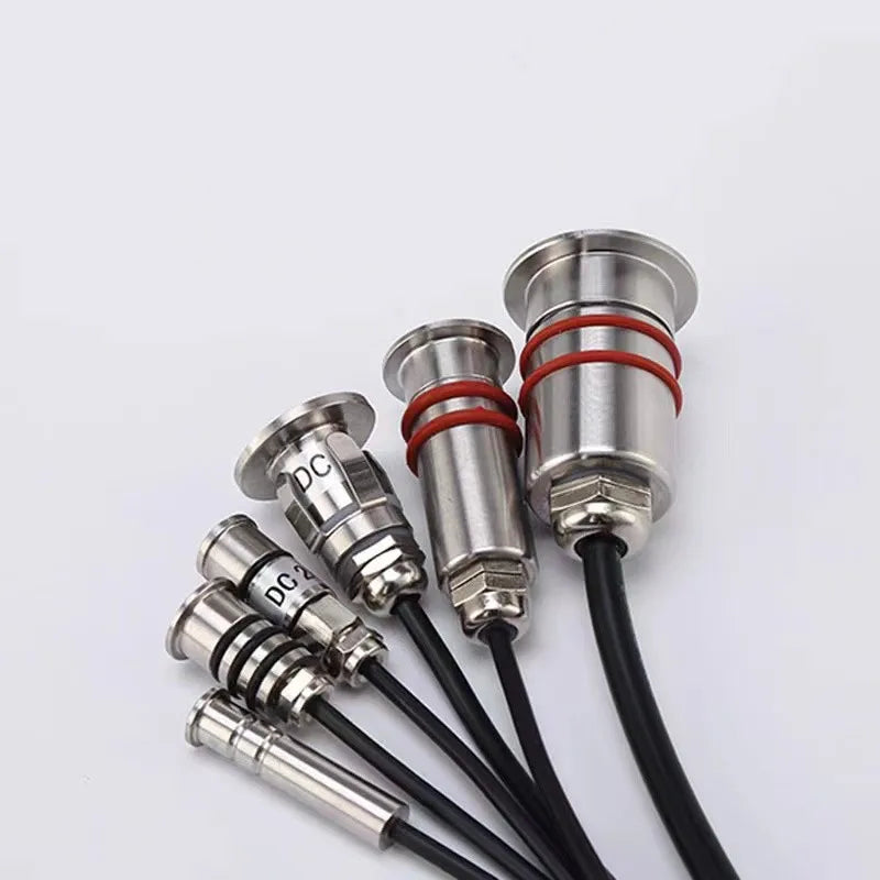 DC12V 24V LED Mini Underwater Light IP68 Waterproof Underground Lamp Spotlight Stainless Steel for Pool Stair Step Pathway Deck