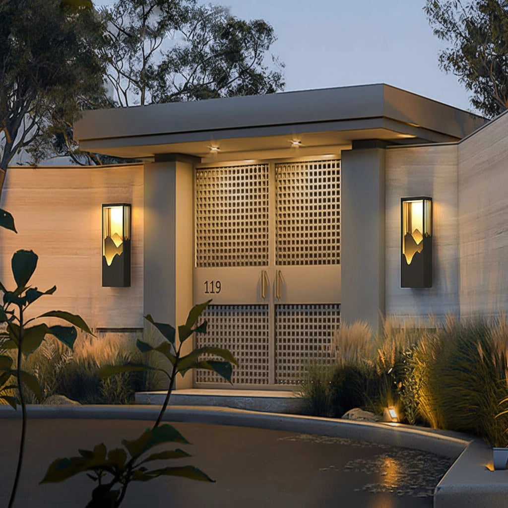 Modern LED Outdoor Wall Light Fixture - Waterproof Garden & Porch Lamp