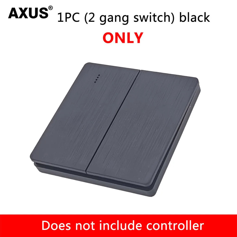 86 Type Wireless RF 433MHz Wall Panel Remote Control (1/2/3 Gang) - Smart Switch Transmitter for LED Light, Lamp & Ceiling Fan