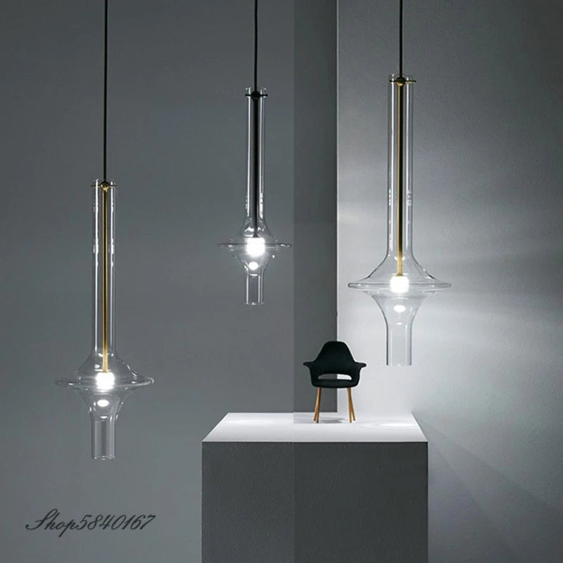 Post Modern Pendant Lamp Nordic Luxury Glass Pendant Light Loft Kitchen Hanging Lamps Bedroom Lamps Pendant Suspension Luminaire