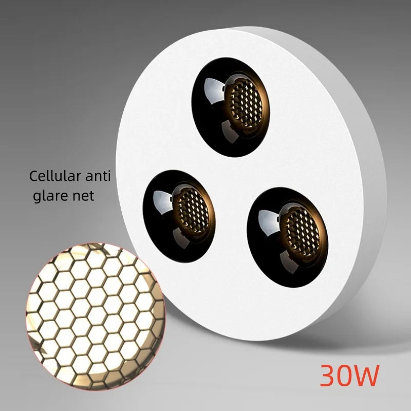 Fashionable ultra-thin 3.5CM surface mounted anti glare full spectrum COB tube lamp, home living room hallway, no opening