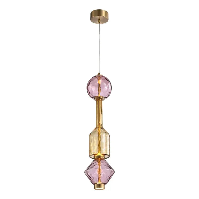 Italian Gusto Creative Glass LED Pendant Lamp - Modern Designer Chandelier Hanging Light for Kitchen Island, Dining Table & Bedroom