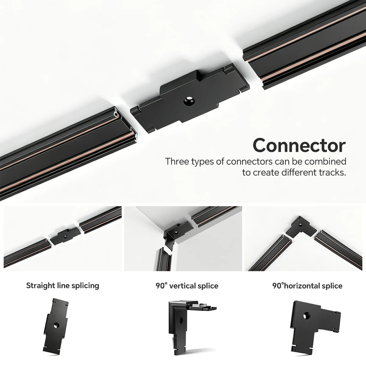 LED Magnetic Track Light Grille Flood Lamp Modern Embedded Flexible Linear Fixture LED Spotlight 3 Color CCT Ceiling Indoor Livi