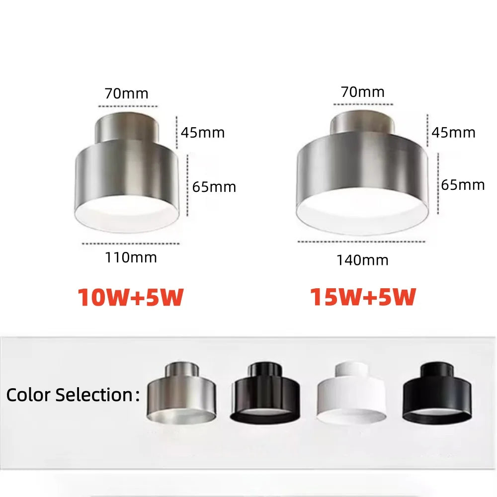 Bauhaus surface mounted tube light retro industrial style living room bedroom no master light modern anti glare aisle light