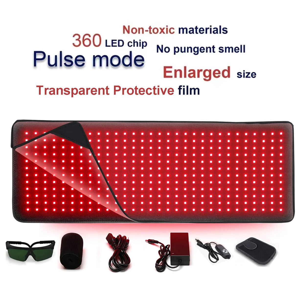 Red Infrared Therapy Belt Body Wearable Wrap Large heating Pad LED Beauty Devices for Face and Body Shoulder Joint Muscle