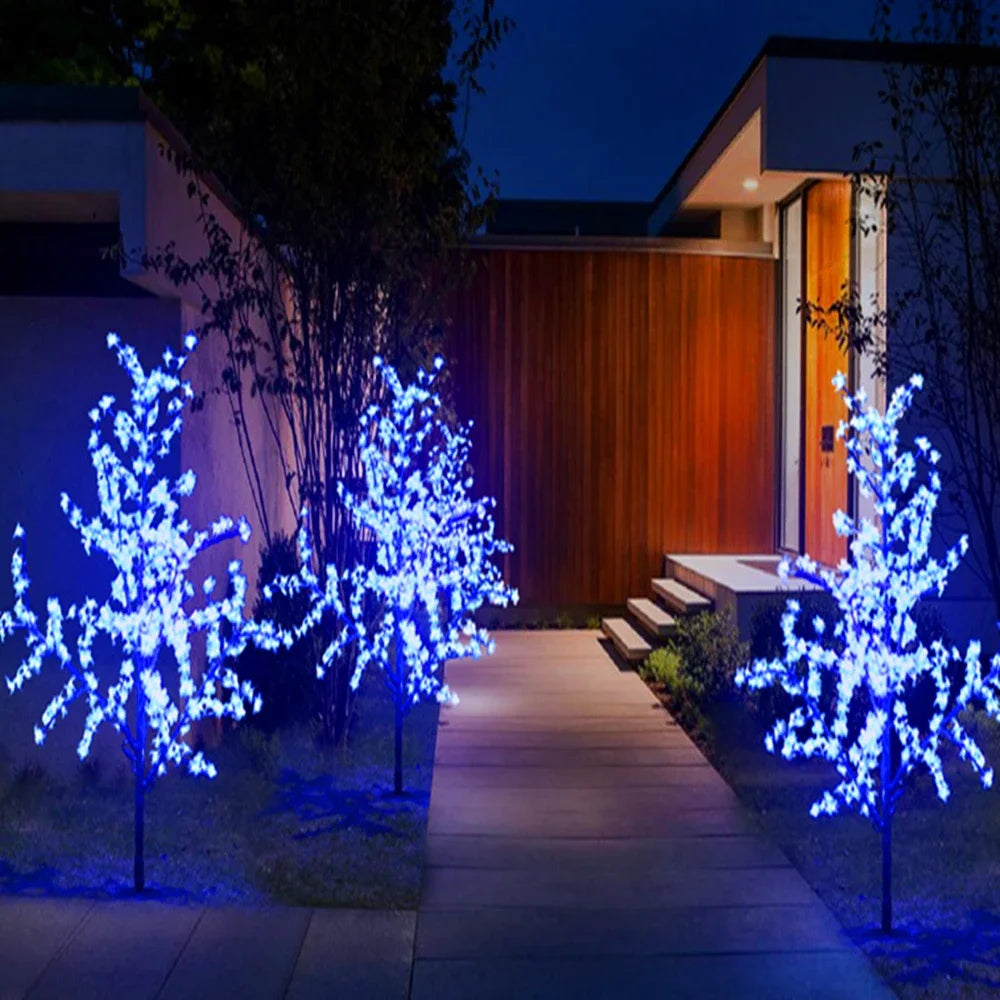 New 6.5ft Height Led Artificial Cherry Blossom Tree Light, Christmas Light, Outdoor Use, 110 V, 220v