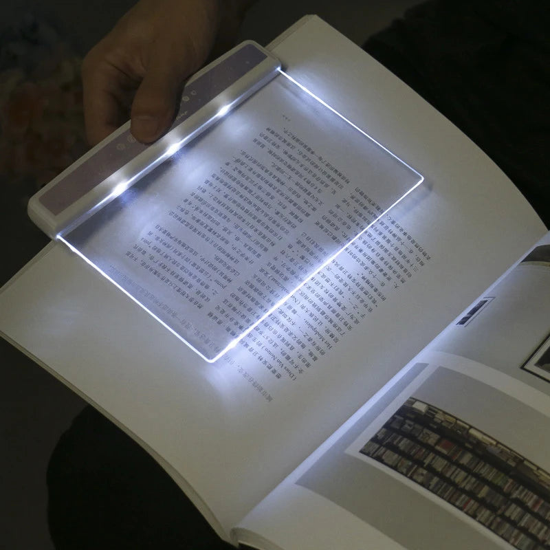Student Night Reading Lamp Flat Plate Car Travel Panel LED Led Flat Night Vision Reading Light Tablet Book Light Eye Protection