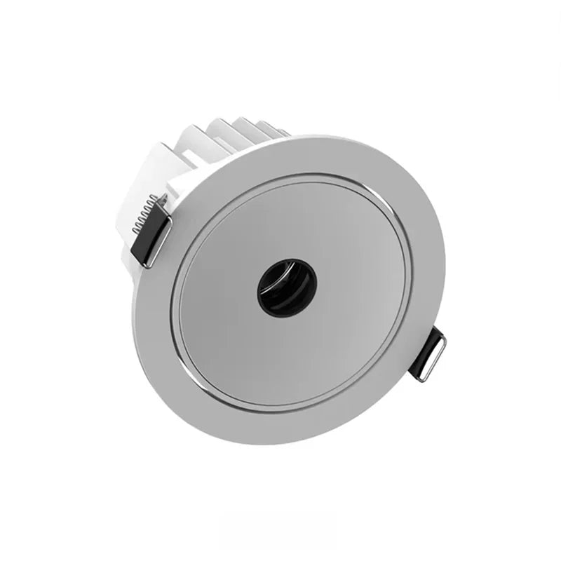 Small round hole deep anti-glare spotlights, embedded hotel living room and bedroom ceiling lights, adjustable background wall
