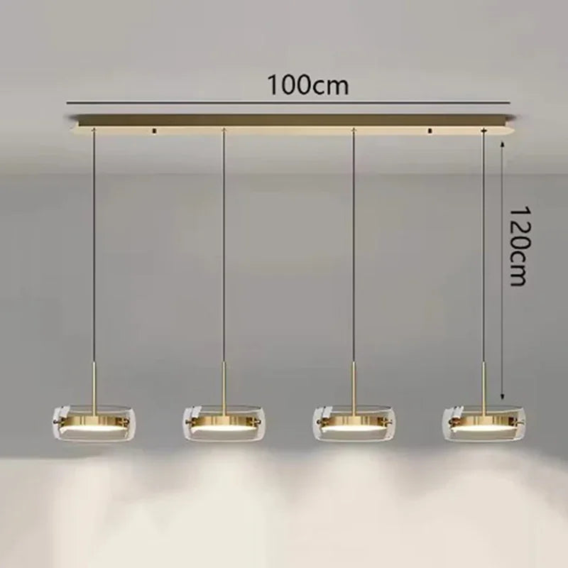 Modern LED Ring Pendant Light - Luxury Halo Chandelier for Living & Dining Room