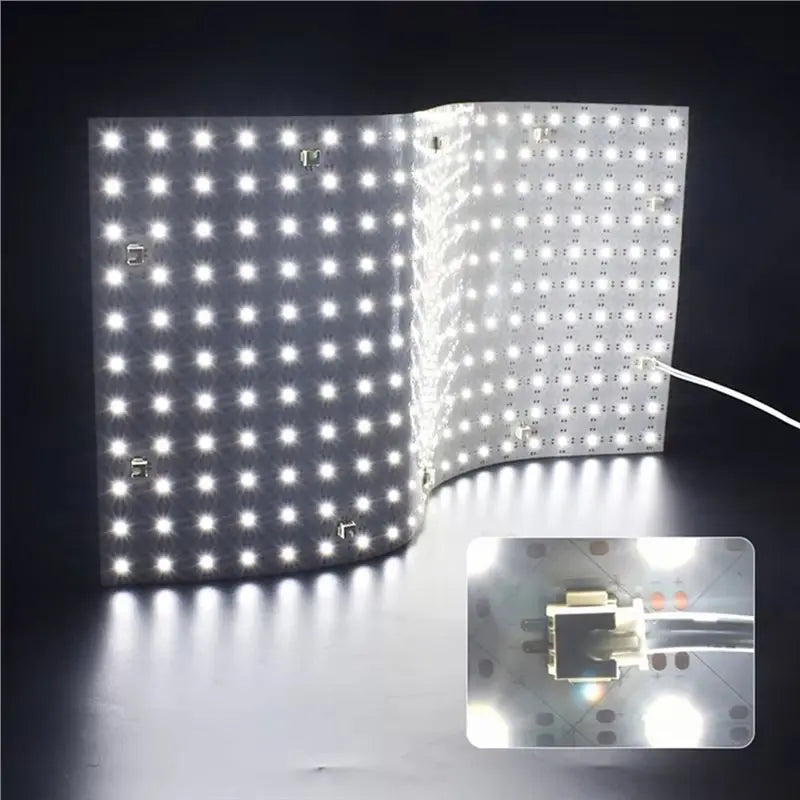 ABFU-A64Z Flexible LED Panel (4-Pack) - DC24V 28W 242-LED Backlight Sheet for Kitchen Marble Countertop & Advertising Lightbox