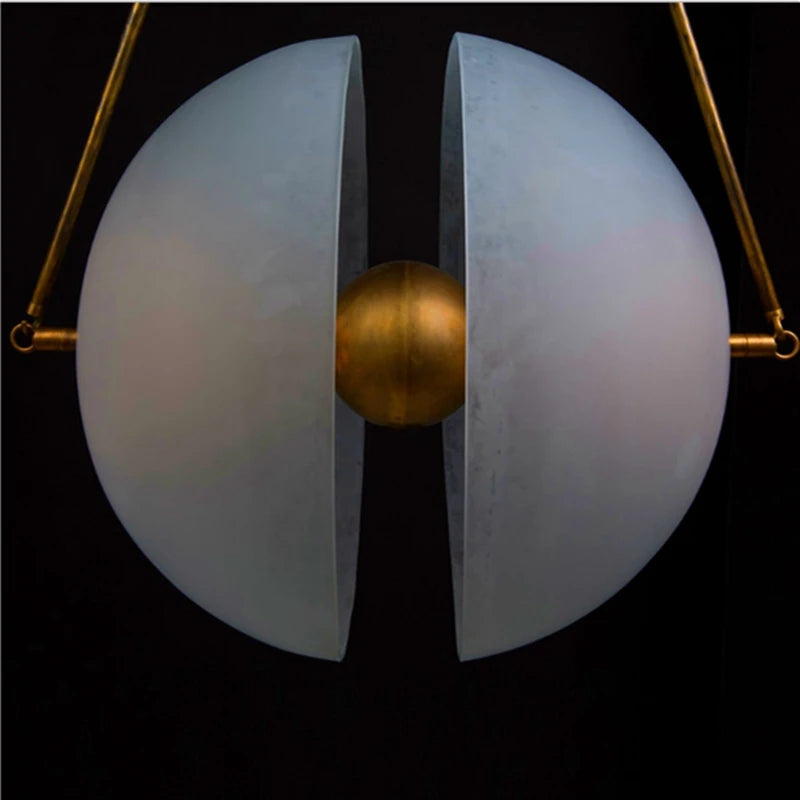 LED Milk White Glass Pendant Lamp Nordic Glass Ball Pendant Light Home Decors Restaurant Lighting Fixture Lamps for Living Room