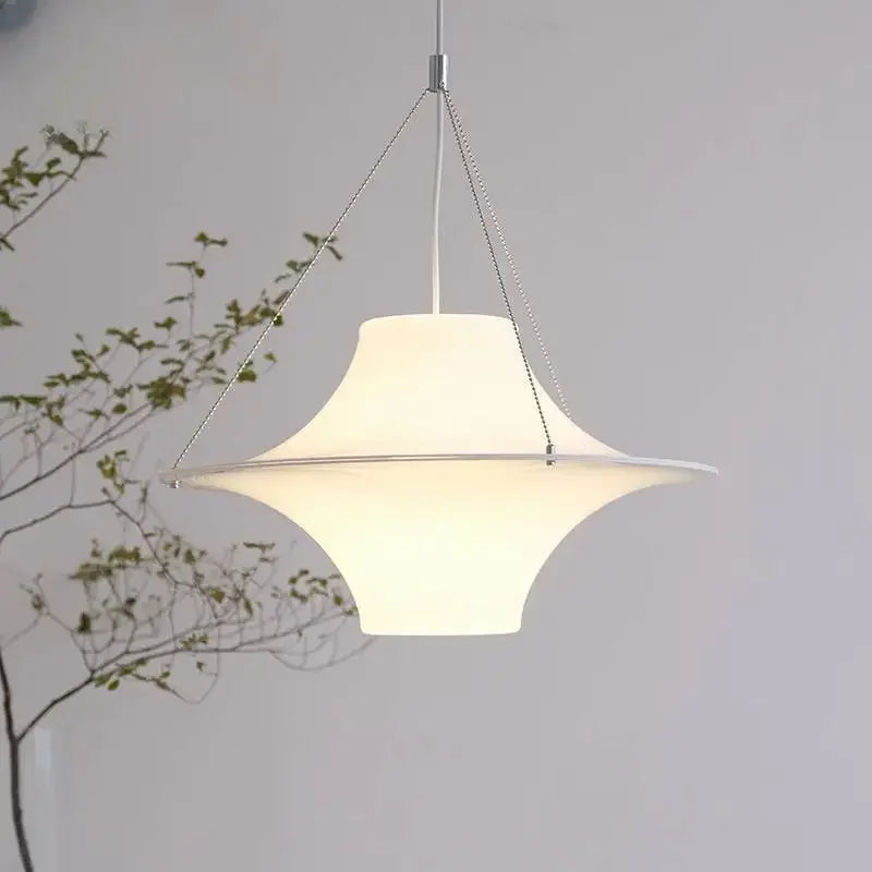 Medieval Cream Style Pendant Lamp Dining Room Pendant Lamp for Bedroom Living Room Shop Home Decor Simple White Hanging Lamp