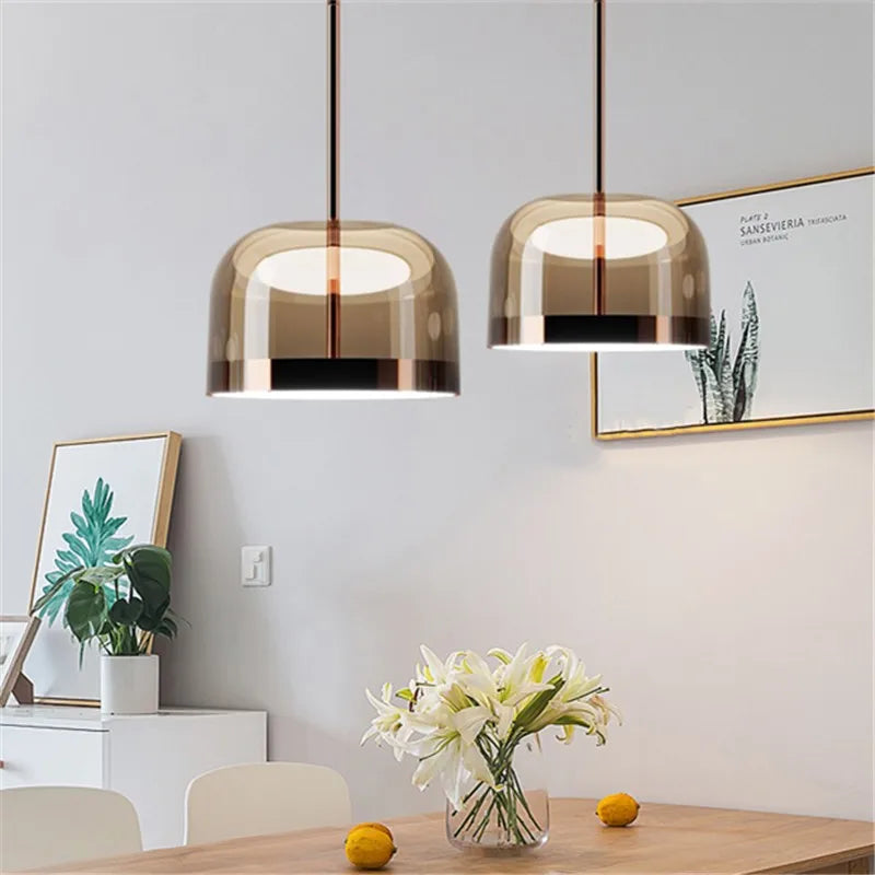 Designer glass pedant light Italy Lights Modern glass lampshade For Dining Room Decor Loft house decoration luxury light