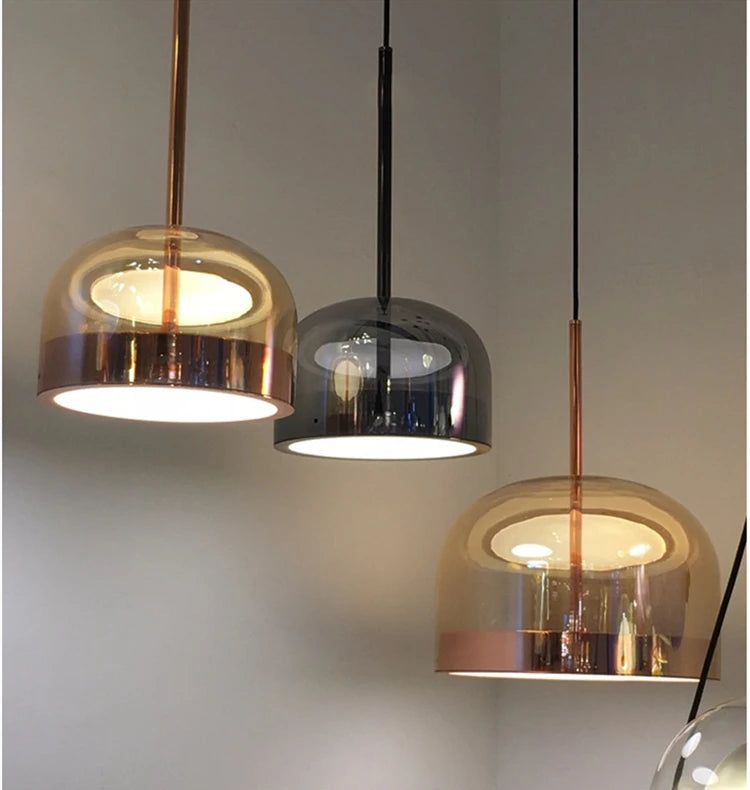 Designer glass pedant light Italy Lights Modern glass lampshade For Dining Room Decor Loft house decoration luxury light