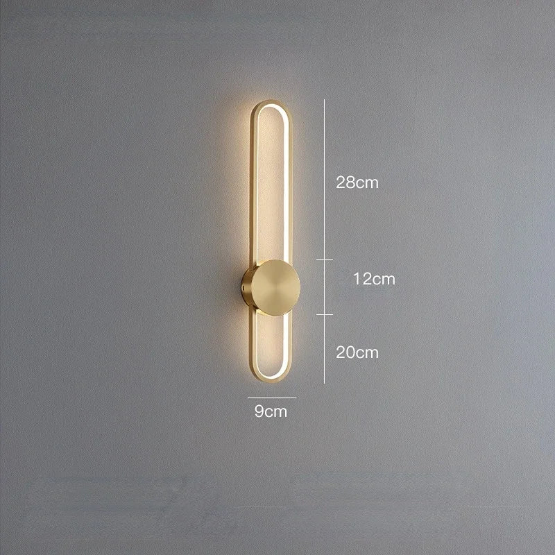 Led Ring Wall Lamps for Bedroom Bedside Hotel Modern Sconce Lights Background Restaurant Lighting Fixtures Decoration Hallway