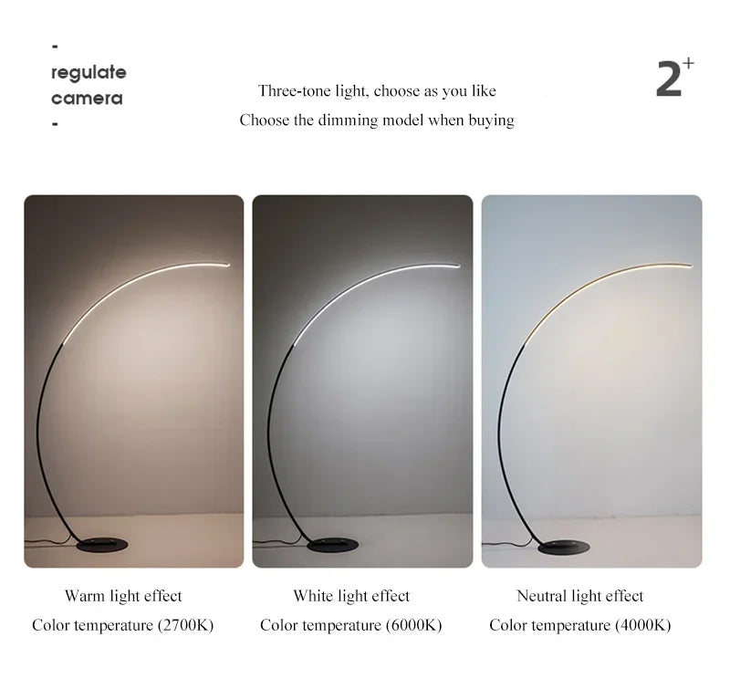 Modern Nordic LED Floor Lamp | Minimalist Fishing Light for Study & Living Room
