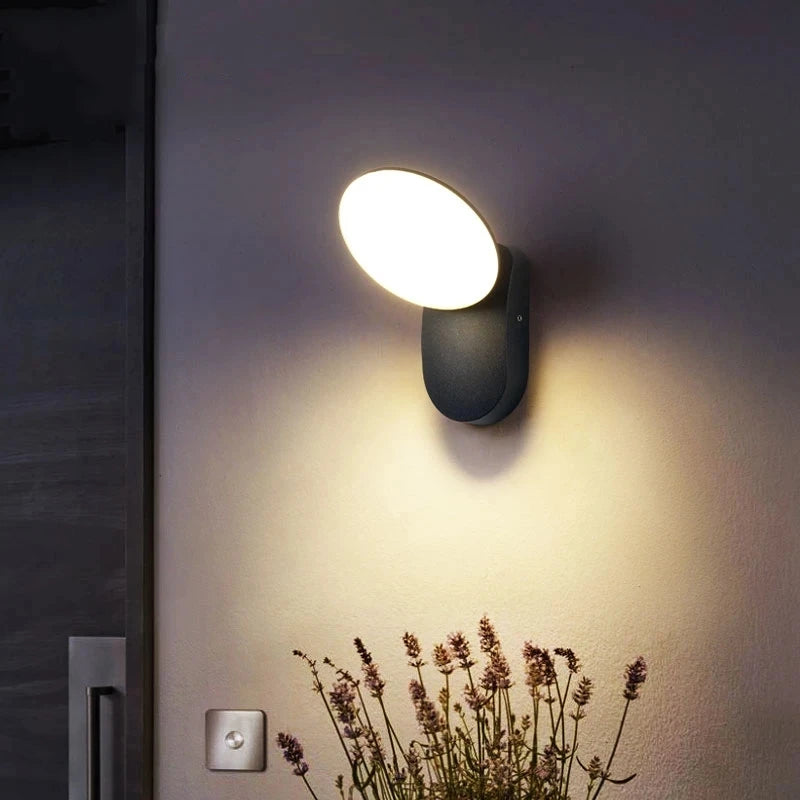 PIR Motion Sensor Outdoor Wall Lamps LED 12W IP65 Waterproof Aluminum Garden Porch Light Corridor Entrance Sconce Decor Lighting