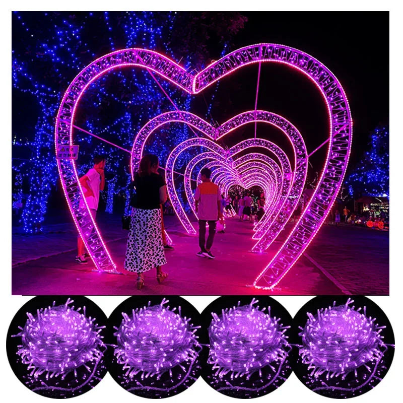 LED String Lights Battery Christmas Decoration Garland Fairy Lights Waterproof Outdoor Lighting Home Room Garden Party Decors