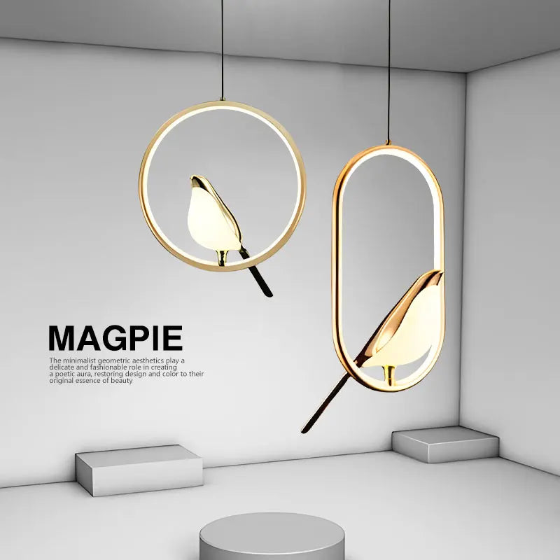 LED Bird Pendant Lamps for Bedroom Living Room Indoor Lighting for Home Chandelier Hanging Lights for Corridor Aisle AC85-265V