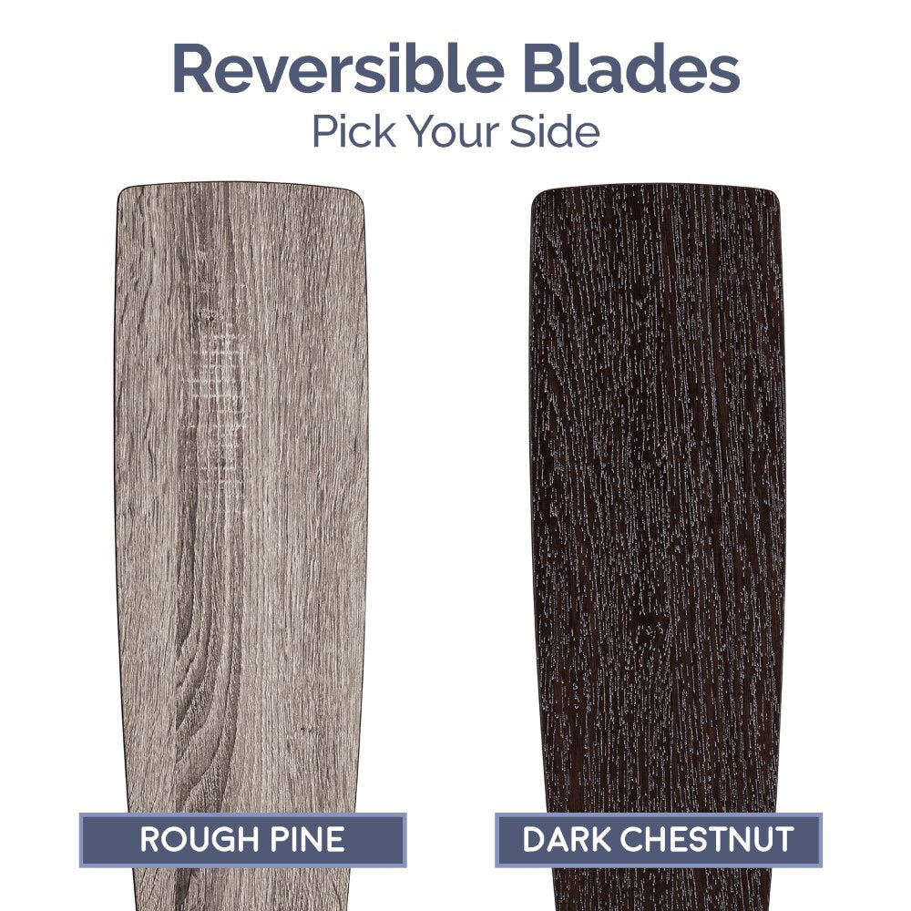 Cypher Matte Black Remote Control Ceiling Fan, 5 Blades Ceiling Fans Room Decor Home Fan Ceiling Fan with Led Light