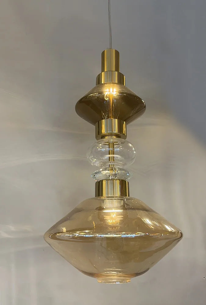 European American style glass chandelier exhibition hall, bedside restaurant, bar counter, study, creative living room light