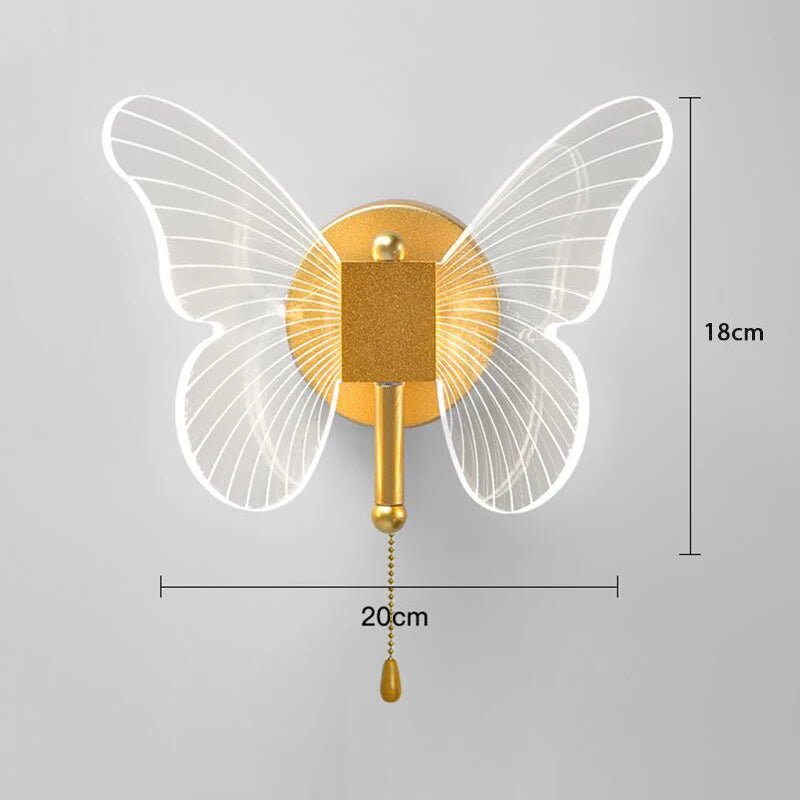 LED Pendant Light Fixture Butterfly Hanging Lamps For Ceiling Kitchen Bedside Living Room Decor Pendant Lamp