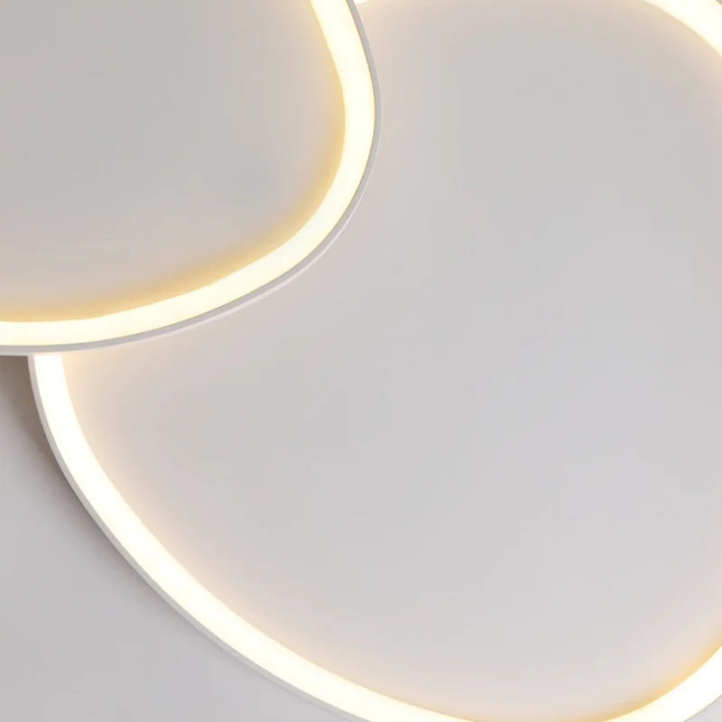 Nordic Minimalist LED Ceiling Light - Dimmable Chandelier for Living Room