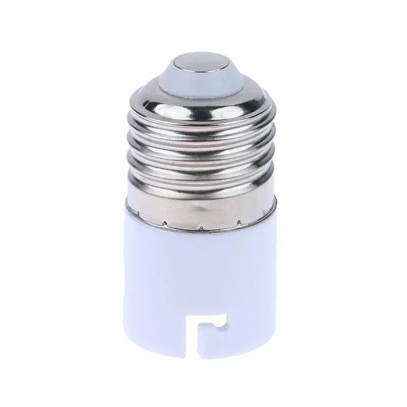 E27 to B22 Light Socket Adapter Converter (1/3/6/10 Pack) - AC 110V-220V Screw to Bayonet Bulb Holder Extender for LED Lamps