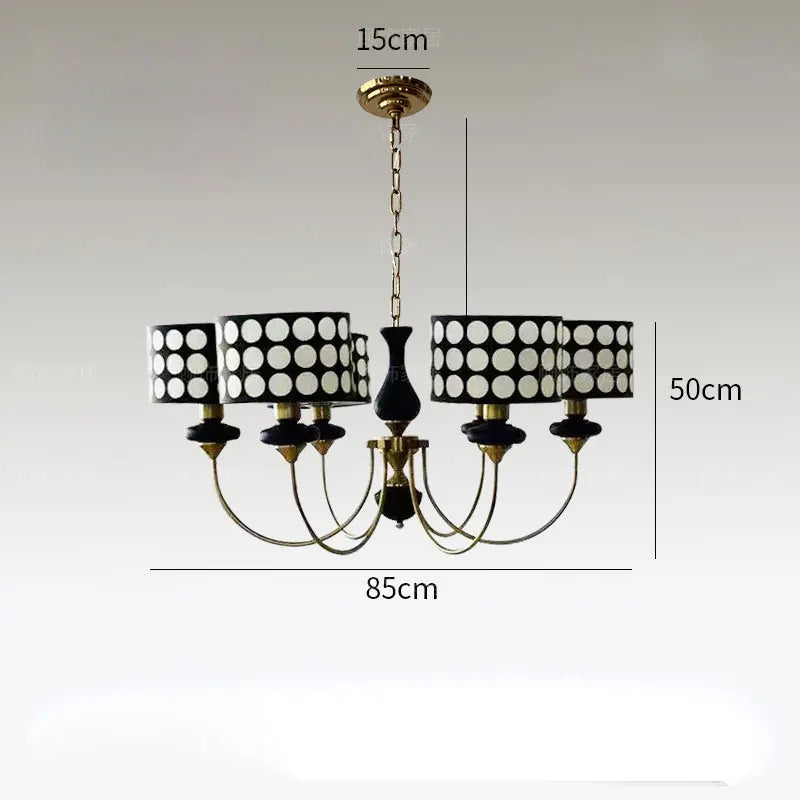 Copper Chandeliers Lamp Lusters Modern For Dining Living Room Hotel Indoor Light Decoration Wrought Iron Chandeliers Lighting