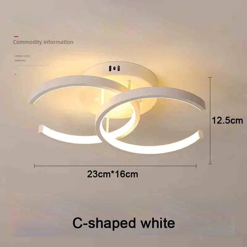 Household LED Chandelier Three Colors Lamp Modern Style Ceiling Lamp Bedroom Light Surface Installation 85-265V Dining Room Lamp